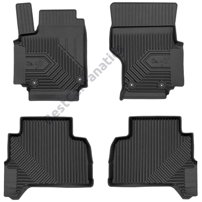 VW Volkswagen Amarok I Frogum No77 fekete 3D hótálcás TPE gumiszőnyeg szett 77427143