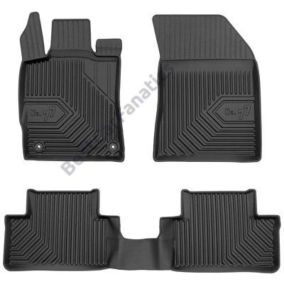 Peugeot 308 III Frogum No77 fekete 3D hótálcás TPE gumiszőnyeg szett 77427167