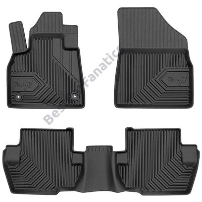 Citroen DS5 - DS 5 No77 fekete 3D hótálcás TPE gumiszőnyeg szett 77427211