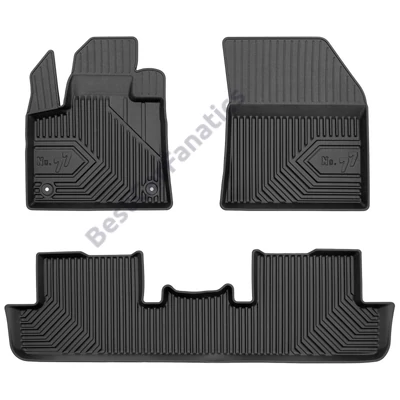 Peugeot 3008 II Frogum No77 fekete 3D hótálcás TPE gumiszőnyeg szett 77427280