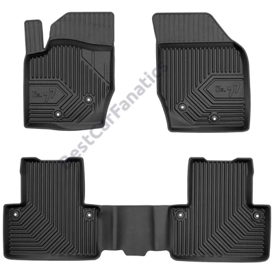 Volvo XC90 I Frogum No77 fekete 3D hótálcás TPE gumiszőnyeg szett 77427426