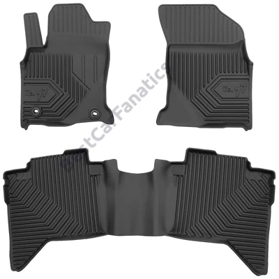 Toyota Hilux VIII Frogum No77 fekete 3D hótálcás TPE gumiszőnyeg szett 77427747