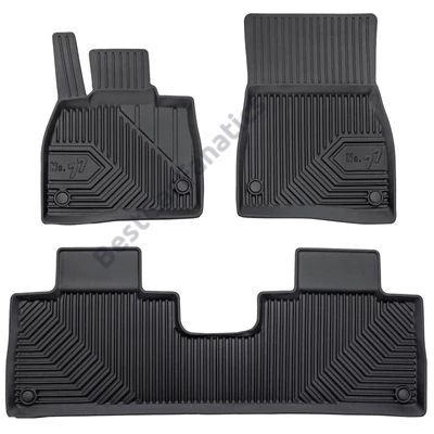 Mercedes Benz EQS SUV Frogum No77 fekete 3D hótálcás TPE gumiszőnyeg szett 77429406