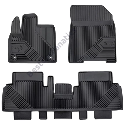 Peugeot e-Rifter Frogum No77 fekete 3D hótálcás TPE gumiszőnyeg szett 77430358