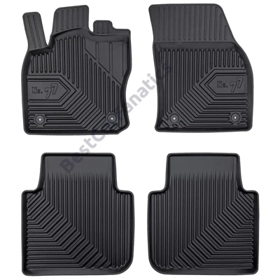VW Volkswagen Tiguan Allspace Frogum No77 fekete 3D hótálcás TPE gumiszőnyeg szett 77445543