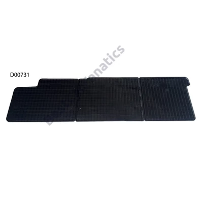 Volkswagen VW Transporter T5 T6 Dupla kabinos 2.sor üléshez Frogum D00731 fekete gumiszőnyeg szett