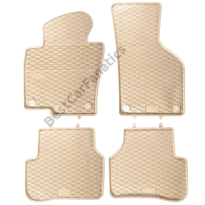 VW Volkswagen Passat B6 B7 CC Geyer Prémium beige - bézs gumiszőnyeg szett patenttal