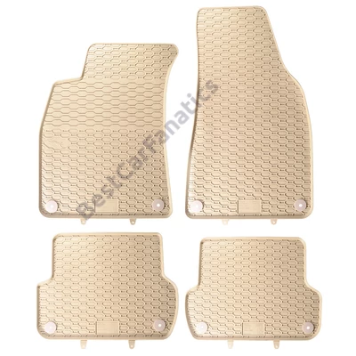 AUDI A4 B6 8E B7 8H Geyer Prémium beige - bézs gumiszőnyeg szett patenttal