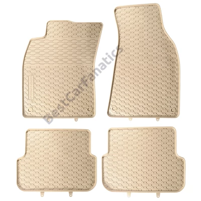 AUDI A6 C6 4F facelift Geyer Prémium beige - bézs gumiszőnyeg szett patenttal
