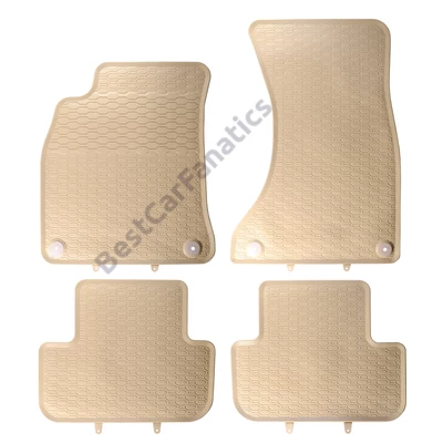 AUDI A4 B8 8K Geyer Prémium beige - bézs gumiszőnyeg szett patenttal