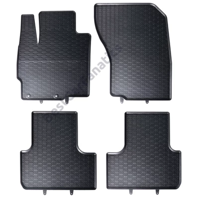 Mitsubishi Outlander III Geyer & Hosaja Prémium fekete gumiszőnyeg szett patenttal