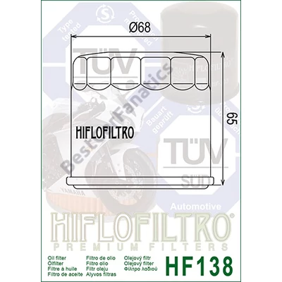 HifloFiltro HF138 olajszűrő