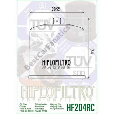 HifloFiltro HF204RC olajszűrő