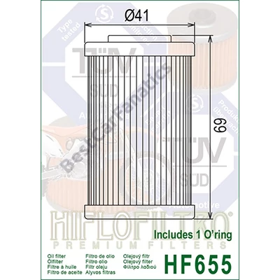 HifloFiltro HF655 olajszűrő