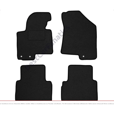 Hyundai ix35 2010-2015 prémium fekete velúrszőnyeg szett
