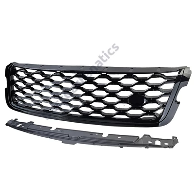 Range Rover Velar L560 2017-2023 lakkozott fekete méhsejtes hűtőrács