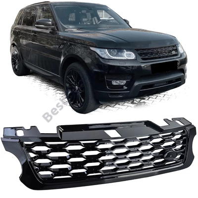 Range Rover Sport L494 2013-2017 méhsejtes stílusú lakkozott fekete hűtőrács
