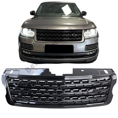 Range Rover Vogue L405 2013-2017 méhsejtes stílusú lakkozott fekete hűtőrács