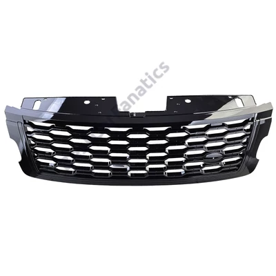 Range Rover Vogue L405 2018-2022 méhsejtes stílusú lakkozott fekete hűtőrács