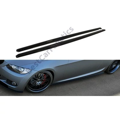 BMW E92 M-Packet 2006-2010 Maxton Design lakkozott fekete küszöb spoiler