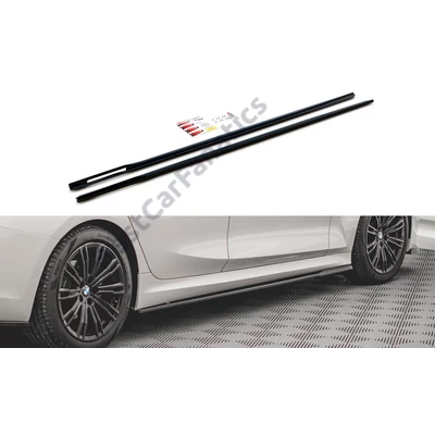 BMW G20 G21 M-pack 2018-2022 Maxton Design lakkozott fekete küszöb spoiler V2