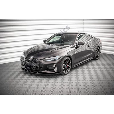 BMW 4-es G22 Coupe M-Packet Maxton Design lakkozott fekete spoiler koptató V4