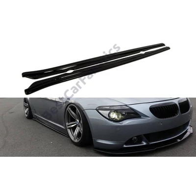 BMW E63 Maxton Design lakkozott fekete küszöb spoiler