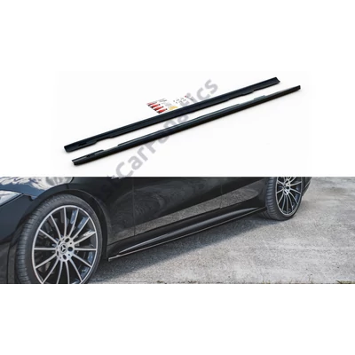 Mercedes CLS C257 2018-2021 AMG-LINE - 53AMG Maxton Design lakkozott fekete küszöb spoiler