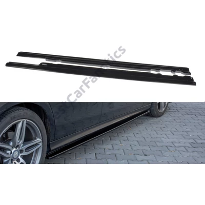 Mercedes W213 2016-2020 AMG-LINE + E43 AMG Maxton Design Lakkozott fekete küszöb spoiler