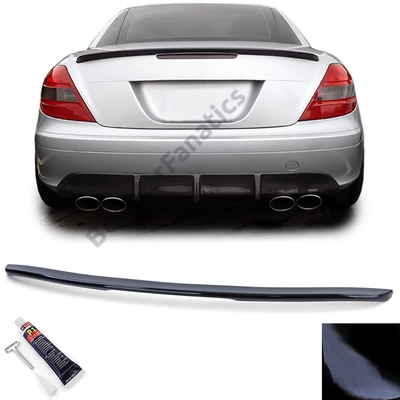 Mercedes Benz R171 SLK-osztály coupe cabrio AMG stílusú lakkozott fekete csomagtartó spoiler