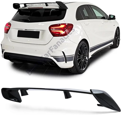 Mercedes Benz W176 A-osztály 45 AMG stílusú lakkozott fekete csomagtartó spoiler