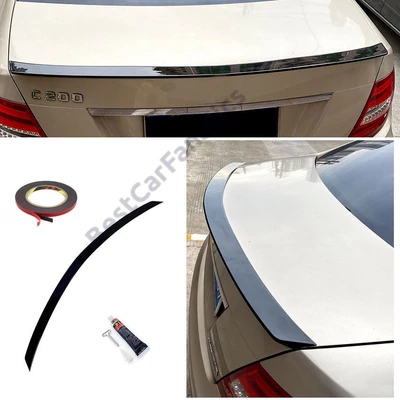 Mercedes Benz W204 C-osztály 2007-2015 lakkozott fekete csomagtartó spoiler