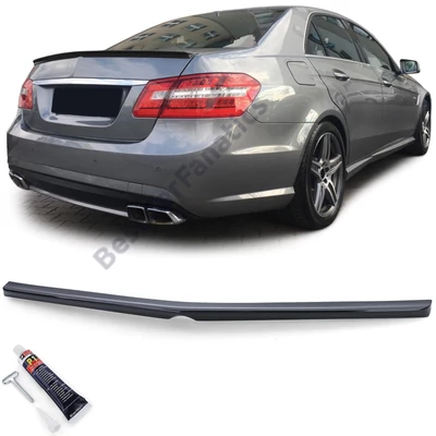 Mercedes Benz W212 E-osztály AMG stílusú lakkozott fekete csomagtartó spoiler