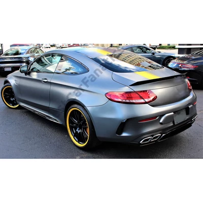 Mercedes Benz C205 coupe C-osztály C63 AMG stílusú lakkozott fekete csomagtartó spoiler