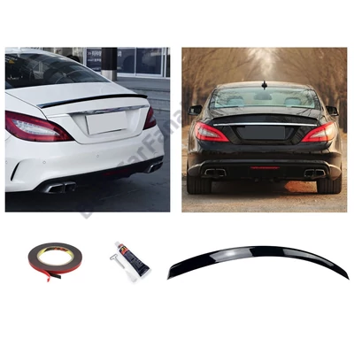 Mercedes Benz W218 C218 CLS-osztály AMG stílusú lakkozott fekete csomagtartó spoiler