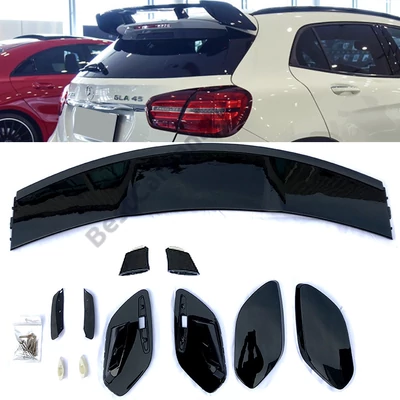 Mercedes Benz X156 GLA 45 AMG stílusú lakkozott fekete csomagtartó spoiler