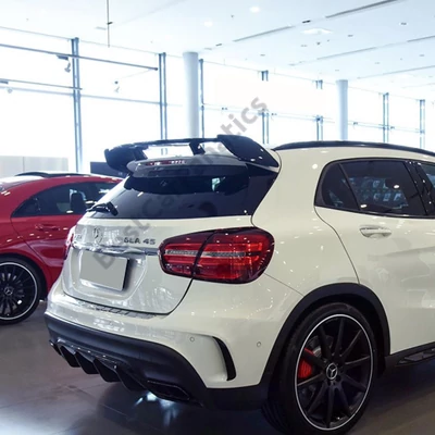Mercedes Benz X156 GLA 45 AMG stílusú lakkozott fekete csomagtartó spoiler