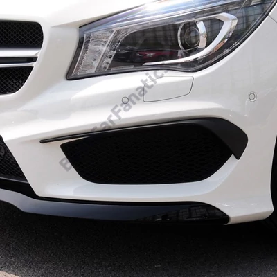 Mercedes CLA C117 2013-2016 AMG-LINE-ra lakkozott fekete első ÉL spoiler