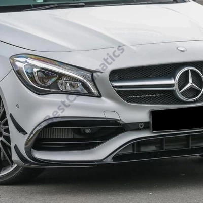 Mercedes CLA C117 X117 W117 2016-2019 AMG-LINE-ra lakkozott fekete koptató lippe