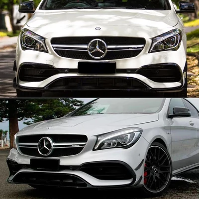 Mercedes CLA C117 X117 W117 2016-2019 AMG-LINE-ra lakkozott fekete koptató lippe