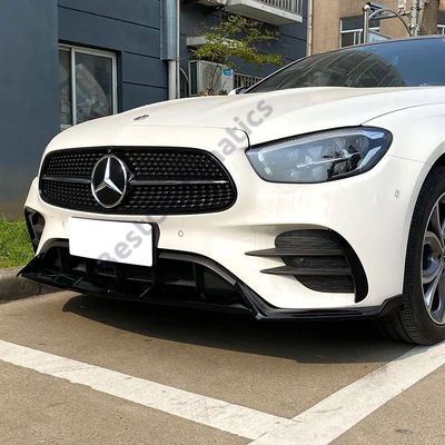 Mercedes W213 2020-2023 AMG LINE ABS műanyag lakkozott fekete 3részes koptató lippe