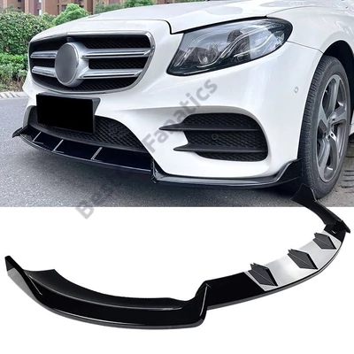 Mercedes W213 2016-2020 AMG LINE ABS műanyag lakkozott fekete 3részes koptató lippe