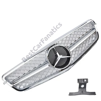 Mercedes Benz C204 coupe króm hűtőrács C63 AMG stílusban