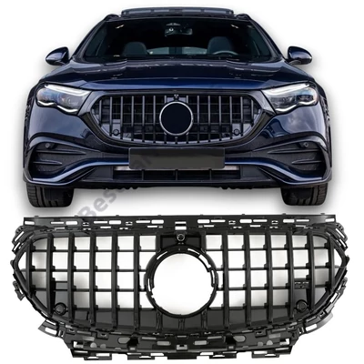 Mercedes Benz W214 S214 X214 2023- lakkozott fekete hűtőrács Panamerica AMG GT stílusban