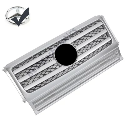 Mercedes Benz G-osztály W463 1990-2018 szatén ezüst hűtőrács