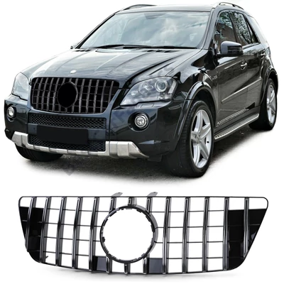 Mercedes Benz ML W164 2008-2011 króm - fekete hűtőrács Panamerica AMG GT stílusban