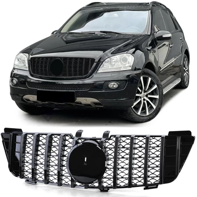 Mercedes Benz ML W164 2005-2008 lakkozott fekete hűtőrács Panamerica AMG GT stílusban