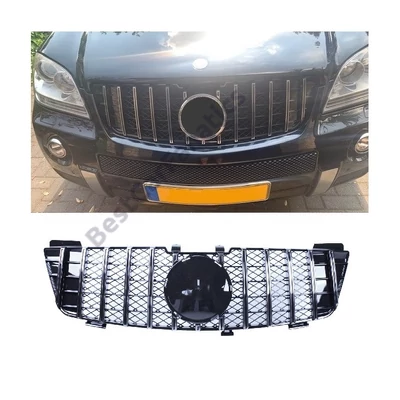 Mercedes Benz ML W164 2005-2008 króm - fekete hűtőrács Panamerica AMG GT stílusban