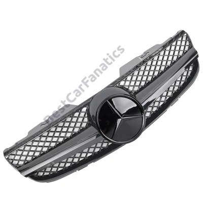 Mercedes Benz R230 SL 2006-2008 lakkozott fekete hűtőrács AMG stílusban