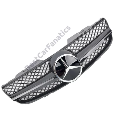Mercedes Benz R230 SL 2006-2008 lakkozott fekete hűtőrács AMG stílusban